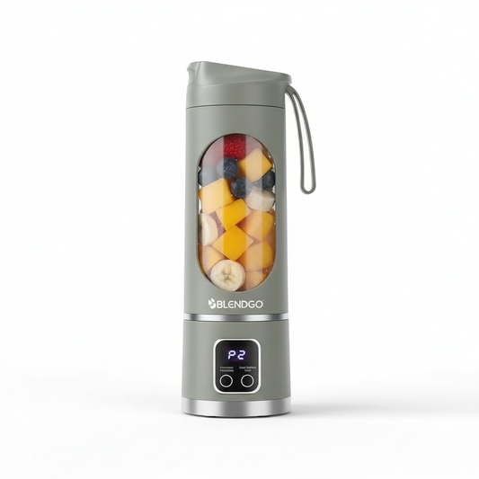 2025 New Household Charging MINI Crushed Ice Electric Juicer Powerful Motor 450ML Large Capacity Digital Display Juice Cup