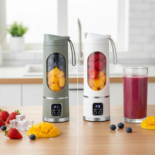 2025 New Household Charging MINI Crushed Ice Electric Juicer Powerful Motor 450ML Large Capacity Digital Display Juice Cup